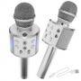 Безжичен микрофон за караоке iso trade bluetooth, сребърен, 8997