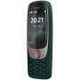 Мобилен телефон nokia 6310, 2.8 инча qqvga, 240 x 320, tft,  series 30+, 8 mb, 16 mb, vga (0.3 mp), dual sim, bluetooth 5.0, usb, зелен