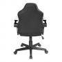 Геймърски стол deltaco dc120, регулируема височина, ергономичен, класически дизайн с еко кожа, черен/бял, gam-130-bw