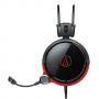 Геймърски слушалки audio-technica ath-ag1x, 5.3 драйвър, 2.0, черен/червен