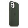Калъф apple iphone 12/12 pro silicone, case with magsafe - cypress green (seasonal fall 2020), mhl33zm/a