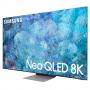 Телевизор samsung 75qn900a neo, 75 инча qled, 8k flat, smart, 120 hz, quantum matrix pro, hdr 10+, bt 5.2, wi-fi, hdmi, usb, срeбрист, qe75qn900atxxh