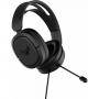 Геймърски слушалки asus tuf gaming h1, 7.1 surround sound, жични, 3.5 mm, 20 hz - 20 khz, 40 мм драйвери, микрофон, черни, asus-head-tuf-h1