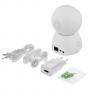 Смарт камера за видеонаблюдение deltaco sh-ipc03, 720p, wifi 2.4 ghz, ir 10 m, 1/4 инча cmos, 1 mp (1280x720), 25 fps, micro sd, бяла, delt-sh-ipc03