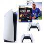 Конзола sony playstation 5, ssd 825gb, nvme ssd slot, 16gb gddr6 256-bit, amd zen 2 cores 3.5ghz с 8 ядра, бяла + игра fifa 22 (ps5) + игра marvel spi