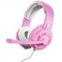 Геймърски слушалки trust gxt 411p radius gaming, жични, 3.5 mm jack, 108 db, микрофон, 1 м кабел, розови, 24362