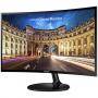 Монитор samsung c24f390fhux, curved, 23.5 инча fhd, 1920 x 1080, va, 4 ms, 60 hz, 250 cd/m2, 3 000:1, mega dcr, hdmi, d-sub, черен, lc24f390fhrxen