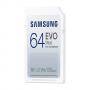 Памет samsung 64gb sd card evo plus with adapter, class10, transfer speed up to 130mb/s, mb-sc64k/eu