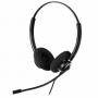 Слушалки addasound crystal 2732 duo, uc, жични, qd, 27 мм драйвери, 150 - 10 000 hz , микрофон, 0.7 м кабел, черни, adda-head-crystal-2732