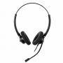 Слушалки addasound crystal 2732 duo, uc, жични, qd, 27 мм драйвери, 150 - 10 000 hz , микрофон, 0.7 м кабел, черни, adda-head-crystal-2732