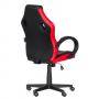 Геймърски стол carmen 7602, еко кожа, до 120 кг, черен / червен, 3520039