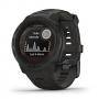 Смарт часовник garmin instinct solar, 45 mm корпус, 16mb, gps, водоустойчив, до 24 дни живот на батерията, соларно зареждане, графит, 010-02293-00