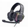 Геймърски слушалки с микрофон gembird, 3.5 mm аудио жак, rgb подсветка, черен, ghs-06