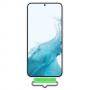 Калъф samsung s22+ s906, 6.6 инча, силикон, с каишка, бял, ef-gs906twegww
