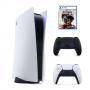 Конзола sony playstation 5, ssd 825gb, nvme ssd slot, ultra hd blu-ray 16gb gddr6 256-bit, amd zen 2 cores 3.5ghz с 8 ядра, бял + безжичен геймпад dua