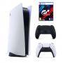 Конзола sony playstation 5, ssd 825gb, nvme ssd slot, ultra hd blu-ray 16gb gddr6 256-bit, amd zen 2 cores 3.5ghz с 8 ядра, бял + безжичен геймпад dua