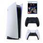 Конзола sony playstation 5, ssd 825gb, nvme ssd slot, ultra hd blu-ray 16gb gddr6 256-bit, amd zen 2 cores 3.5ghz с 8 ядра, бял + безжичен геймпад dua