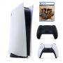Конзола sony playstation 5, ssd 825gb, nvme ssd slot, ultra hd blu-ray 16gb gddr6 256-bit, amd zen 2 cores 3.5ghz с 8 ядра, бял + безжичен геймпад dua