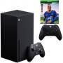 Конзола microsoft xbox series x 1tb + контролер microsoft xbox one / series x/s, carbon, черен + игра electronic arts fifa 22 (xbox series x/s)