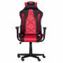 Геймърски стол carmen 6196, 117 - 127 см / 61 см, до 120 кг, tilt tension, еко кожа, черен / червен, 3520199