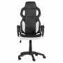 Геймърски стол carmen 7510, 119 - 129 см / 60 см, макс. 130 кг, еко кожа / полипропилен, tilt tension, черен / бял, 3520229