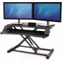 Стойка за бюро fellowes corvisio, регулируема височина: 2.9 - 41.5 cm, до 17 кг, стомана, ергономична, черна, 4015100550