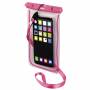 Чанта за смартфон hama playa, размер xxl, до 5.5 инча, водоустойчива ipx8, прозрачен / розов, hama-177782