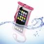 Чанта за смартфон hama playa, размер xxl, до 5.5 инча, водоустойчива ipx8, прозрачен / розов, hama-177782