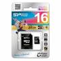 Карта памет silicon power elite micro sdhc 16 gb, class 10, up to 85 mb/s, с адаптер, sp016gbsthbu1v10sp