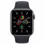 Часовник apple watch se gps + cellular, 44mm space grey aluminium case with midnight sport band - regular, mkt33bs/a