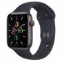Часовник apple watch se gps + cellular, 44mm space grey aluminium case with midnight sport band - regular, mkt33bs/a