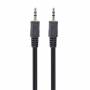 Аудио кабел gembird, стерео, 3.5 mm, m /m, 1.2 m, черен, cca-404