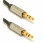 Аудио кабел gembird, стерео, 3.5 мм (м) към 3.5 мм (м), 1 метър, черен, ccapb-444-1m