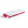 Мобилна батерия kaprin, с 3 usb порта, 10 000 mah, бяло и червено, office1_6120120008