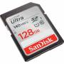 Карта памет sandisk ultra, 128 gb sdxc, запис: 140 mb/s, class 10, uhs-i, 3.3 v, sdsdunb-128g-gn6in