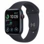 Часовник apple watch se2 gps + cellular 44mm midnight aluminium case with midnight sport band - regular, mnpy3bs/a