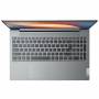 Лаптоп lenovo ideapad 5 ultraslim, amd ryzen 5 5625u, 15.6 инча fullhd, 16 gb ddr4, 512 gb ssd, amd radeon graphics, free dos, сив, 82sg0072bm