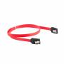 Кабел lanberg sata data ii (3gb/s) f/f cable 50cm metal clips, red, ca-sasa-14cc-0050-r