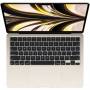 Лаптоп apple macbook air 13.6 starlight/m2/8c gpu/8gb/256gb-zee, mly13ze/a