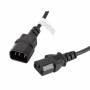 Кабел lanberg extension power supply cable iec 320 c13 -> c14 1.8m, black, ca-c13e-10cc-0018-bk
