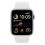 Часовник apple watch se2 gps 44 mm, 1.78 инча retina oled, 1 tb, 32 gb, watch os 9.0, dual-core, bluetooth 5.0, wi-fi, микрофон, бял, mnq23bs/a