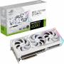Видео карта asus rog strix geforce rtx 4080 white oc 16gb gddr6x, asus-vc-rog-rtx4080-o16-w