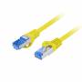 Кабел lanberg patch cord cat.6a ftp lszh cca 10m fluke passed, yellow, pcf6a-10cc-1000-y