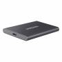 Външен ssd диск samsung portable t7, 1 tb, usb 3.2 gen 2, 2.5 инча, четене: до 1050 mb/s, запис:  до 1000 mb/s, черен, mu-pc1t0t/ww