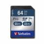 Карта памет verbatim 64gb sdhc pro class 10 uhs-i, 47022