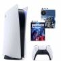 Конзола sony playstation 5, ssd 825gb, nvme ssd slot, ultra hd blu-ray 16gb gddr6 256-bit, amd zen 2 cores 3.5ghz с 8 ядра, бял + wolfenstein: youngbl