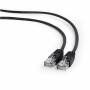 Мрежов кабел gembird patch, cat5e utp, rj-45 - rj-45, male / male, 3 м, черен, pp12-3m/bk