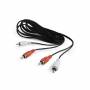 Кабел gembird rca stereo audio cable, 1.8 m, cca-2r2r-6