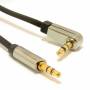 Кабел gembird right angle 3.5 mm stereo audio cable, 1 m, blister, ccapb-444l-1m