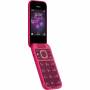 Мобилен телефон nokia 2660 flip pop pink, 2.8 инча (240 x 320), 48 mb, 128 mb, 0.3 mp, dual sim, microsd, bluetooth 4.2, розов